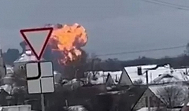 تحطُم طائرة عسكرية روسية وعلى متنها 65 أسير حرب أوكرانيا 