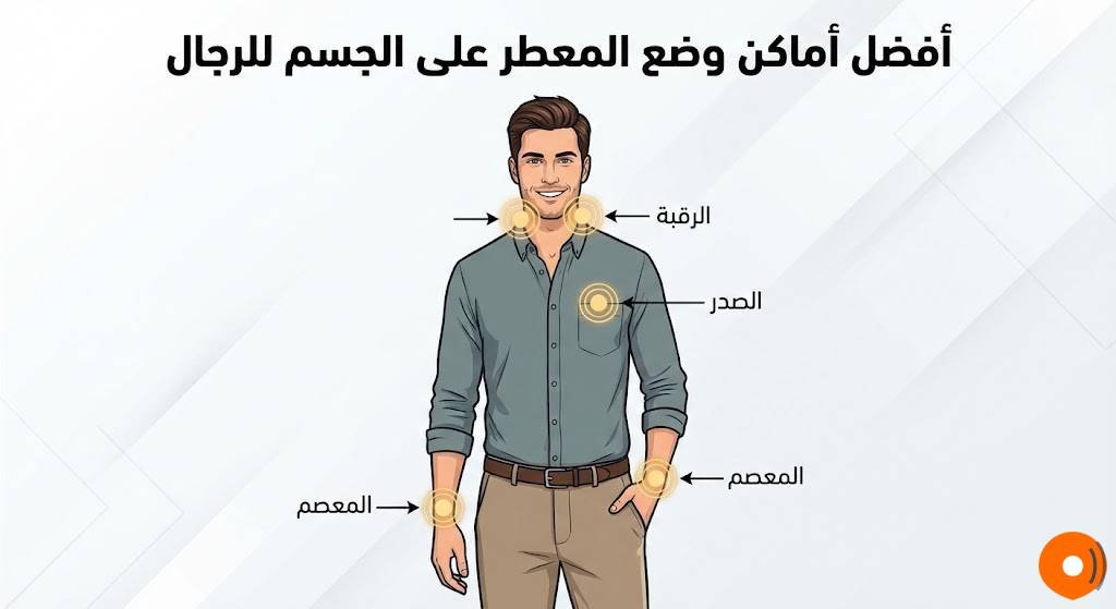 أفضل أماكن وضع المعطر على الجسم للرجال