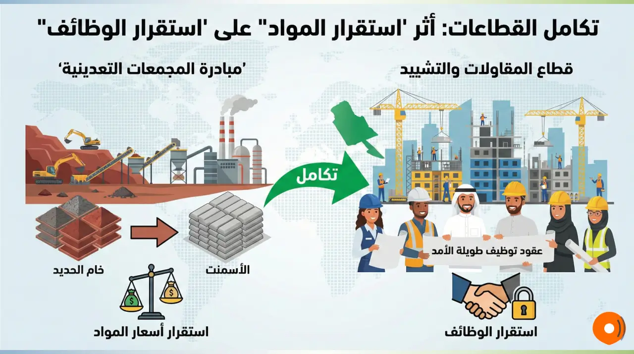 تكامل القطاعات. أثر استقرار المواد على استقرار الوظائف